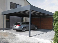 Навес для 2 машин односкатный «хай-тек»