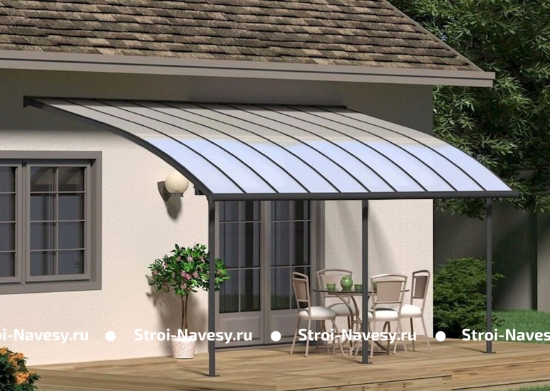 Навес для террасы купить пристенный Навес для террасы купить пристенный
