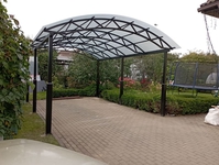 Навес из поликарбоната арочный для авто