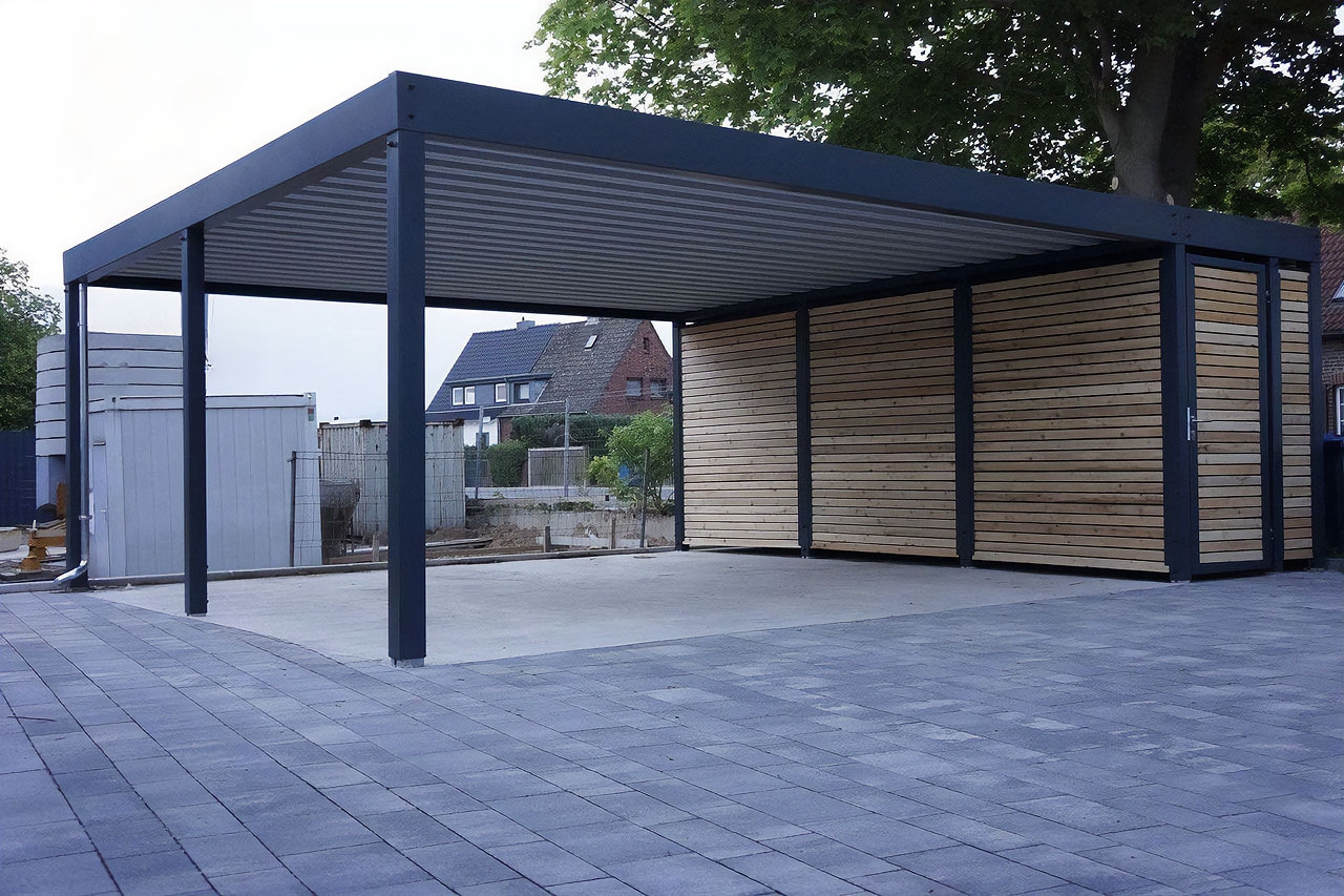 Хай-тек автонавес из поликарбоната для парковки